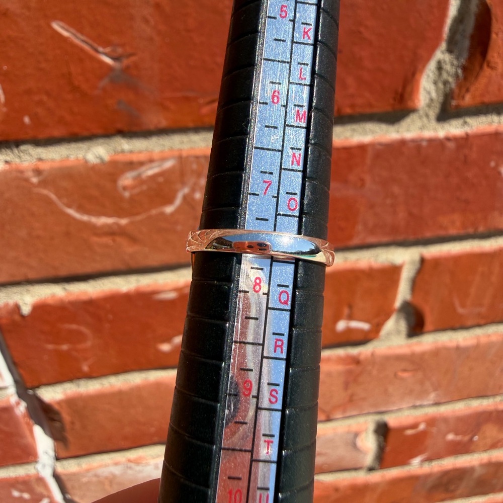 Labradorite Round Statement Ring - Iridescent Pur… - image 8